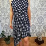 Modra polkadot obleka Maya