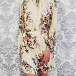 Rumena cvetlična obleka Suzana